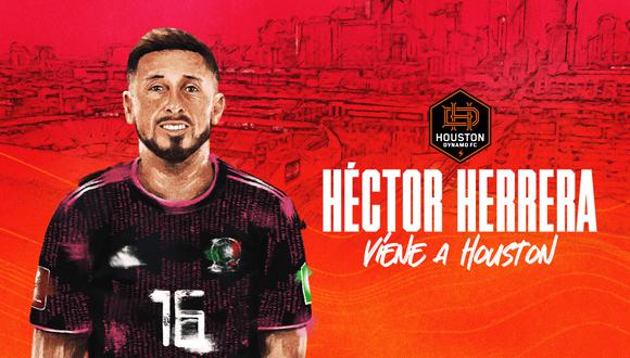 Héctor Herrera fue oficializado como fichaje de Houston Dynamo de la MSL. (Foto: Houston Dynamo)