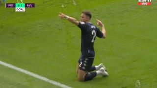 Celebran en Liverpool: Cash anotó el 1-0 de Aston Villa sobre Manchester City