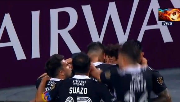 Gol de Lucero para Colo Colo ante Alianza Lima (Captura)