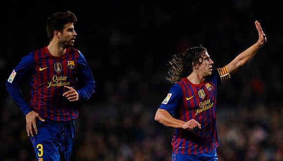 Respaldo de capitán: Puyol defiende a Piqué de las constantes críticas en Barcelona. (Getty Images)