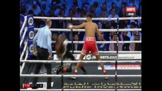 ¡Para calentar el evento! El tremendo nocaut que se vio a segundos del Andy Ruiz vs Anthony Joshua 2 en Arabia Saudita [VIDEO]