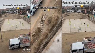 Video viral: Obreros son captados jugando una ‘pichanga’ al lado de construcción