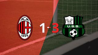 Sassuolo gana 3 a 1 en su visita a Milan