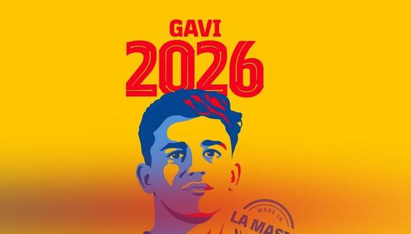 Gavi tiene contrato con el Barcelona ahora hasta el 30 de junio de 2026. (Foto: FC Bsrcelona)