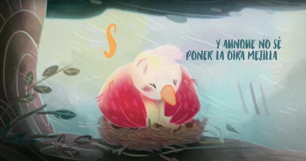 En el video musical de "Acróstico", la mamá pájaro protege a sus huevos de la tormenta (Foto: Shakira / YouTube)