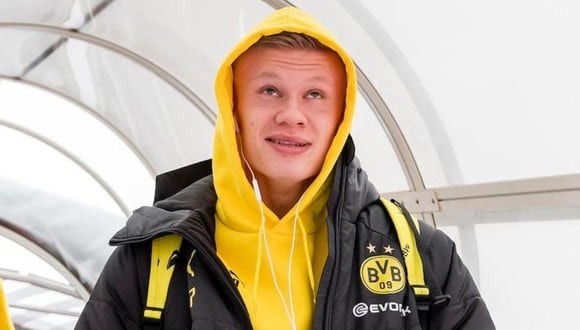 Erling Haaland es la figura de Borussia Dortmund (Foto: @NegroAmarillo09)