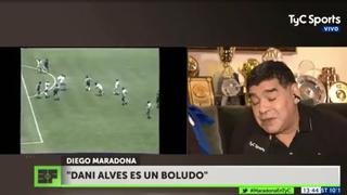 Maradona sin filtro: atacó a Verón, Sampaoli e insultó a Dani Alves: "4 era Cafú, Maicon, ¿Alves?"