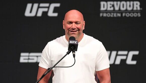 Dana White espera que la isla privada para los eventos de UFC esté lista en junio. (Getty Images)