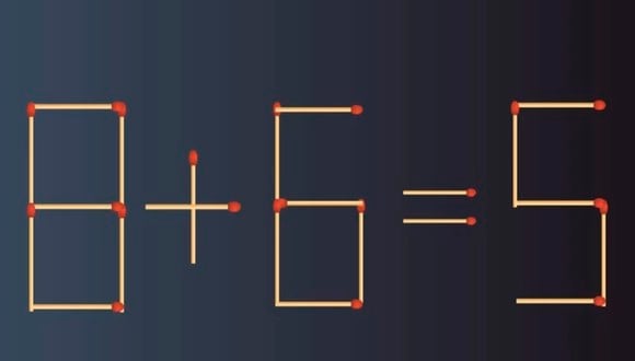 La ecuación que mostramos en esta imagen es incorrecta y debemos corregirla en solo 1 movimiento. | Foto: fresherslive