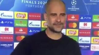 Sonrisa cómplice: Guardiola fue presentado como DT de Barcelona tras el City vs. Lyon por la Champions [VIDEO]