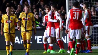 Arsenal venció 2-0 a Sutton y avanzó a cuartos de final de la FA Cup