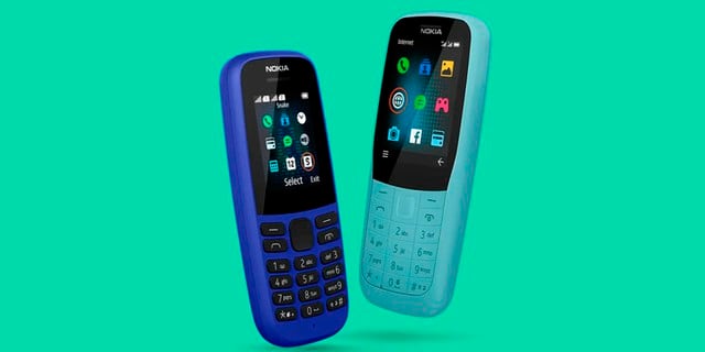¿Jugabas snake en estos dispositivos? Conoce las características de los renovados celulares Nokia 105 y 220 4G. (Foto: HDM Global)
