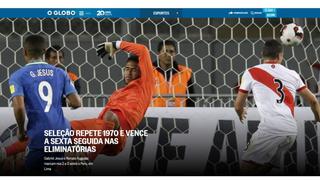 Perú cayó ante Brasil y así reaccionó la prensa internacional