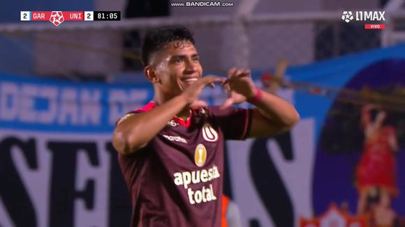 Gol de Rivera para el 2-2 de Universitario vs. Garcilaso. (Video: L1 MAX)