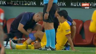 Desarmaron al 'Pistolero': Luis Suárez se lesionó y tuvo que ser sustituido en el Barcelona-Athletic [VIDEO]