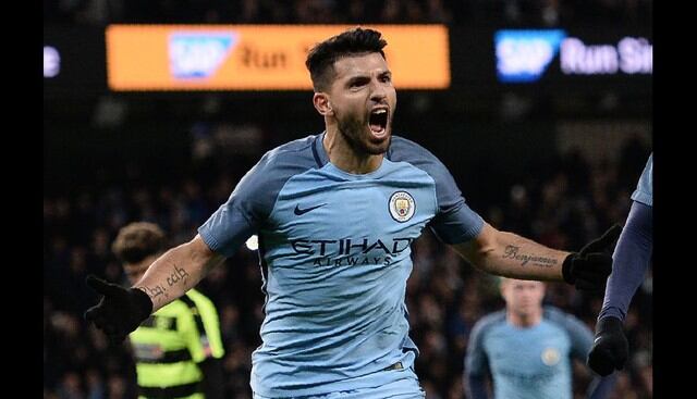 Sergio Agüero. (Foto: AFP)