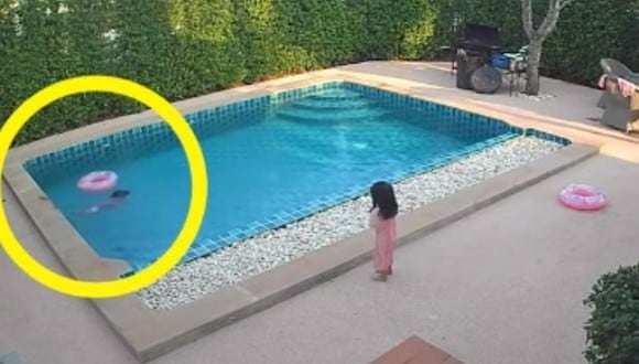Video viral: una niña de 3 años salva a su hermana menor de ahogarse en piscina. (Foto: Captura / NowThis News)