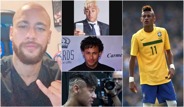 Todos los looks de Neymar desde su aparición en 2011 con Santos.