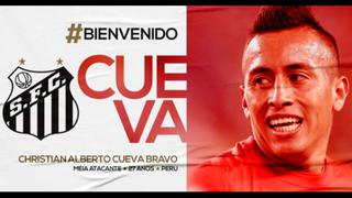 ¡Duro golpe! Christian Cueva no podrá jugar con Santos las primeras rondas de la Copa Sudamericana