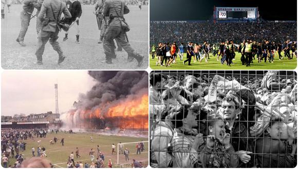 De Perú 1964 a Indonesia 2022: las mayores tragedias ocurridas en estadios de fútbol.