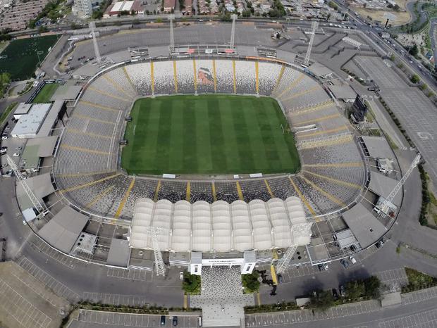 Estadio Monumental de Santiago donde se enfrentarán Chile vs. Paraguay. (Foto: AFP)