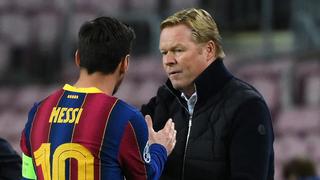 El propio Koeman duda del Barça: “Hay que estar preocupado con Messi”