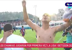 Celebración entre lágrimas de los jugadores de Los Chankas tras ascender a la Liga 1
