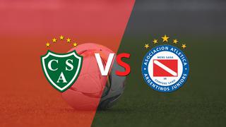 Termina el primer tiempo con una victoria para Sarmiento vs Argentinos Juniors por 1-0