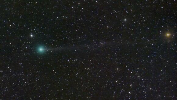 El cometa verde lleva el nombre por el japonés Hideo Nishimura (Foto: Dan Bartlett / NASA / AFP)