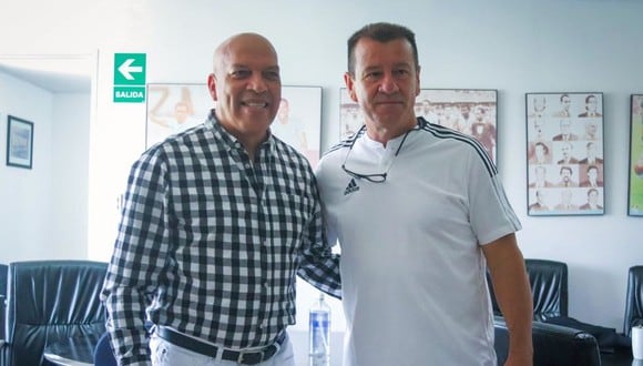 Dunga visitó las instalaciones de Sporting Cristal (Foto: prensa SC)