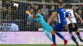 Desde 30 metros: golazo en el Valencia-Alavés por cuartos de la Copa del Rey [VIDEO]