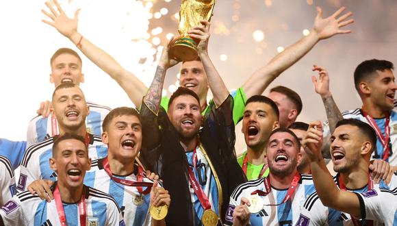 Argentina ganó en Qatar 2022 el tercer Mundial de su historia con goles de Messi y Di María. (Foto: EFE)