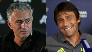 Mourinho habló del favoritismo del United y Conte respondió