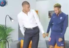 Les falta práctica: Neymar y Mbappé fueron retados a hacer el famoso baile del 'floss' [VIDEO]
