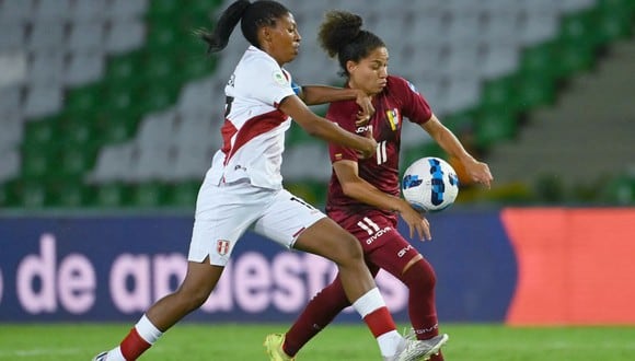Perú vs. Venezuela en partido por la Copa América Femenina. (Foto: Conmebol)