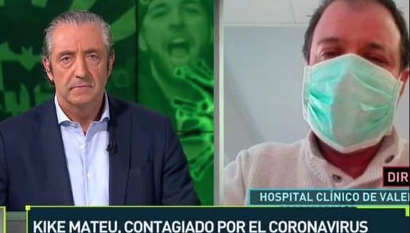 Kike Mateu había dado positivo por coronavirus hace unas semanas mientras cubría al Valencia. (Foto: Captura)