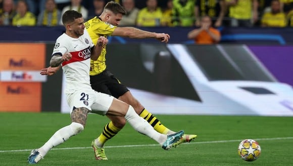Lucas Hernández sufrió una lesión en el PSG vs. Dortmund. (Foto: AFP)