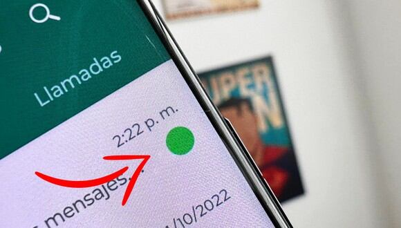 La diferencia con el punto verde que sale cuando recibes un nuevo mensaje, es que este no cuenta con un número en su interior. (Foto: Depor)