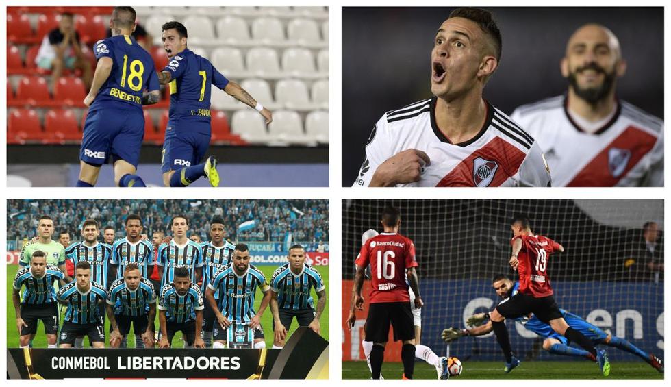 Los ocho clubes que jugarán cuartos de final de la Copa Libertadores 2018. (Agencias)