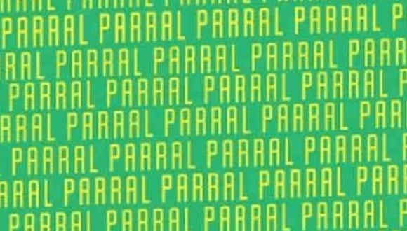 En esta imagen, cuyo fondo es de color verde, abundan las palabras ‘PARRAL’. Entre ellas, está la palabra ‘BARRAL’. (Foto: MDZ Online)