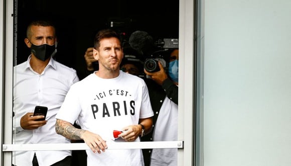 Lionel Messi llegó este martes a París para firmar por el PSG hasta el 2023. (Foto: Getty)