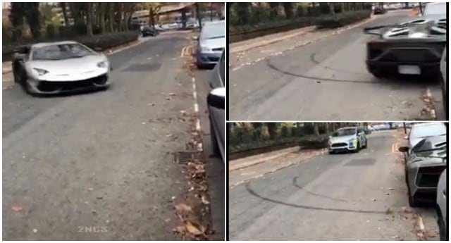 Auto Lamborghini realizó espectacular maniobra para eludir a la policía. (Tik Tok)