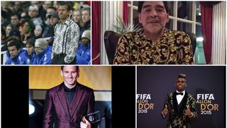 Maradona, Cristiano, Messi y otros jugadores que lucieron ropa extravagante