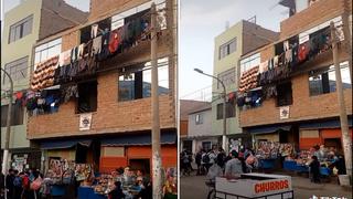Video viral: Familia peruana cuelga su ropa en cables de alumbrado público