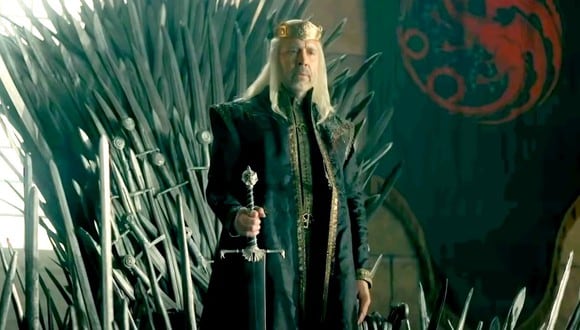 Paddy Considine como el rey Viserys I Targaryen en "House of the Dragon" (Foto: HBO)