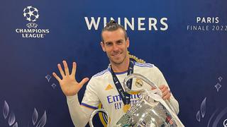 Con cinco Champions encima: Gareth Bale presume y se despide como jugador del Real Madrid