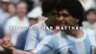 “Tienes 45 millones de amigos”: emotivo mensaje de Argentina a Matthäus por donar camiseta de Maradona