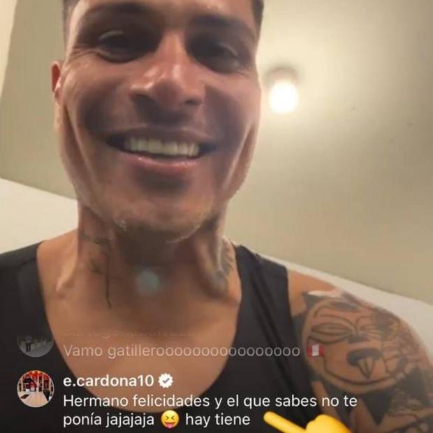 Cardona realizó un comentario en la publicación de Guerrero. (Foto: Captura de Instagram)