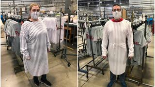 Camisetas de los Yankees y Phillies se convertirán en batas y mascarillas para los sanitarios que luchan contra el coronavirus