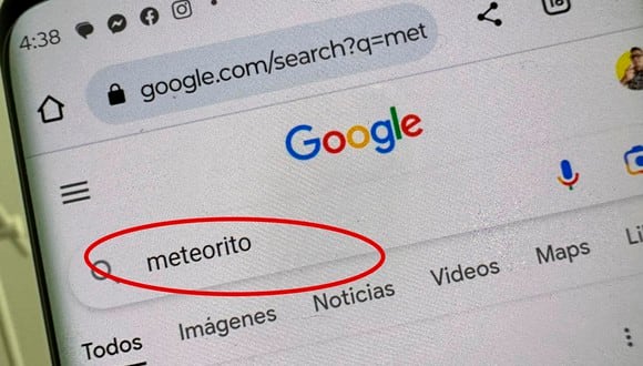 ¿Te has fijado lo que sucede si escribes "Meteorito" en Google? Aquí la curiosidad de este 2023. (Foto: Depor - Rommel Yupanqui)